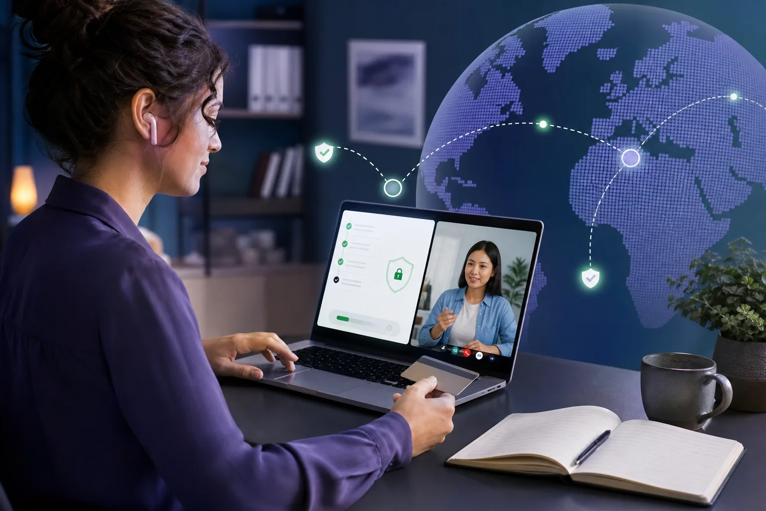 Sprachlehrer erhält Zahlung für Online-Unterricht von einem Schüler aus einem anderen Land